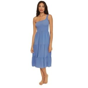 Nordstrom Ponza Smocked Cover-Up Midi Dress